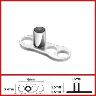 Dermal Anchor Titanium 3 Hole