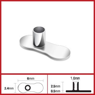 Dermal Anchor Titanium Plain