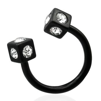 Hevosenkenk� - Blacksteel CZ Ends