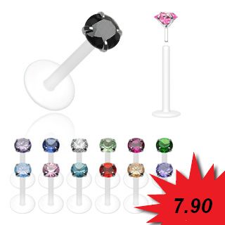 Huulikoru - Bioflex Cubic Zircon
