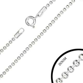 Kaulaketju Hopea - Ball Chain 1mm