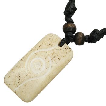 Luukaulakoru - Organic Bone Swirl Tag
