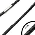 Kaulanauha - Black Braided