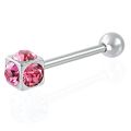 Tappi Barbell 1,6mm - Zircon Pink Cube