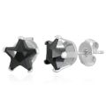 Korvakorut - Black CZ Star 8mm