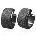 Korvakorut - Blacksteel Sparkling Hoop Wide