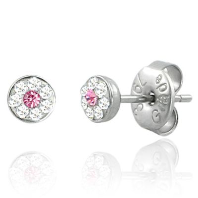 Korvakorut - Swarovski Crystal Rose