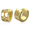Korvakorut - Goldsteel CZ Wide