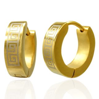 Korvakorut - Goldsteel Greek Key