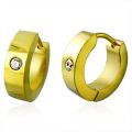 Korvakorut - Goldsteel Zircon