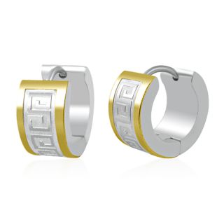 Korvakorut - Greek Key Two Tone