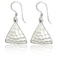 Korvakorut - Hammered Silver Triangle