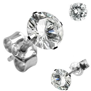 Hopeakorvakorut - Silver Martini Cubic Zircon