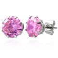 Korvakorut - Zircon Pink 8mm