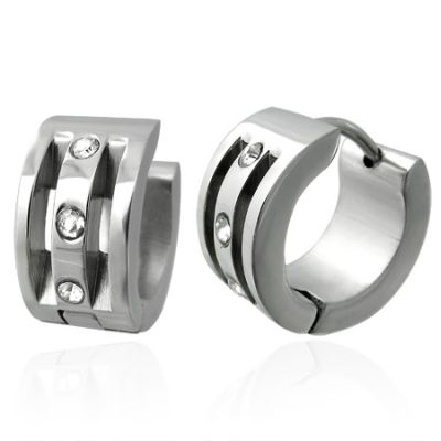 Korvakorut - Three Zircon Hoop