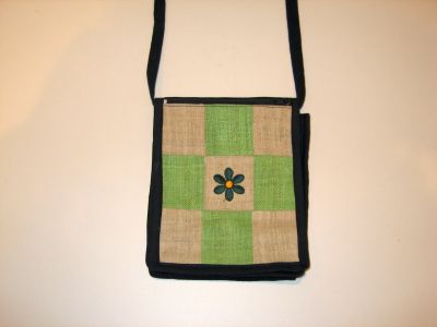 Olkalaukku - Flower Light Green
