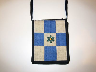 Olkalaukku - Flower Blue
