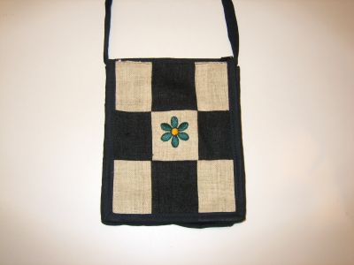 Olkalaukku - Flower Black
