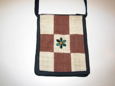 Olkalaukku - Flower Brown