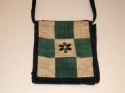 Olkalaukku - Flower Dark Green