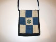 Olkalaukku - Flower Dark Blue
