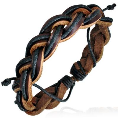 Nahkarannekoru - Brown Pigtail