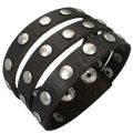 Nahkarannekoru - Three Line Rivets