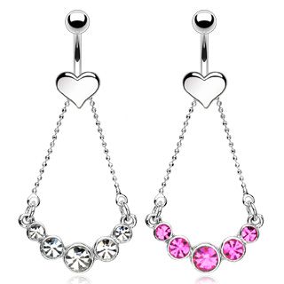 Napakoru - Heart & Cubic Zircon Dangle