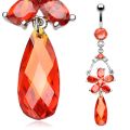Napakoru - Ruby Red Teardrop Dangle