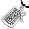 Kaulakoru - 9213 Zircon Tag & Cross