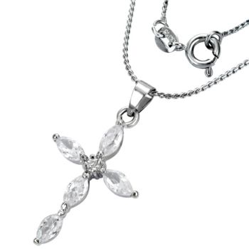 Kaulakoru - Bright Zircon Cross