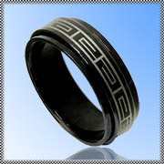 Kirurginter�s Sormus - Black Spinning Ring