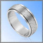Kirurginter�s Sormus - Wave Spinning Ring