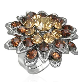 Sormus - Fashion Brown Multigem Flower