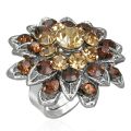 Sormus - Fashion Brown Multigem Flower