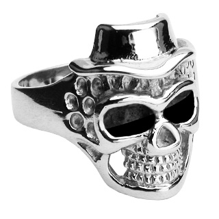 Kirurginter�s Sormus - Skull With Hat