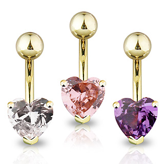 Napakoru - Gold Zircon Heart