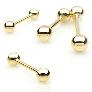 Tappi Barbell Kulta - Gold Ball End