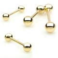 Tappi Barbell Kulta - Gold Ball End