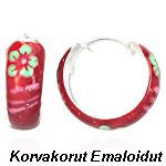 Korvakorut Emaloitu Hopea
